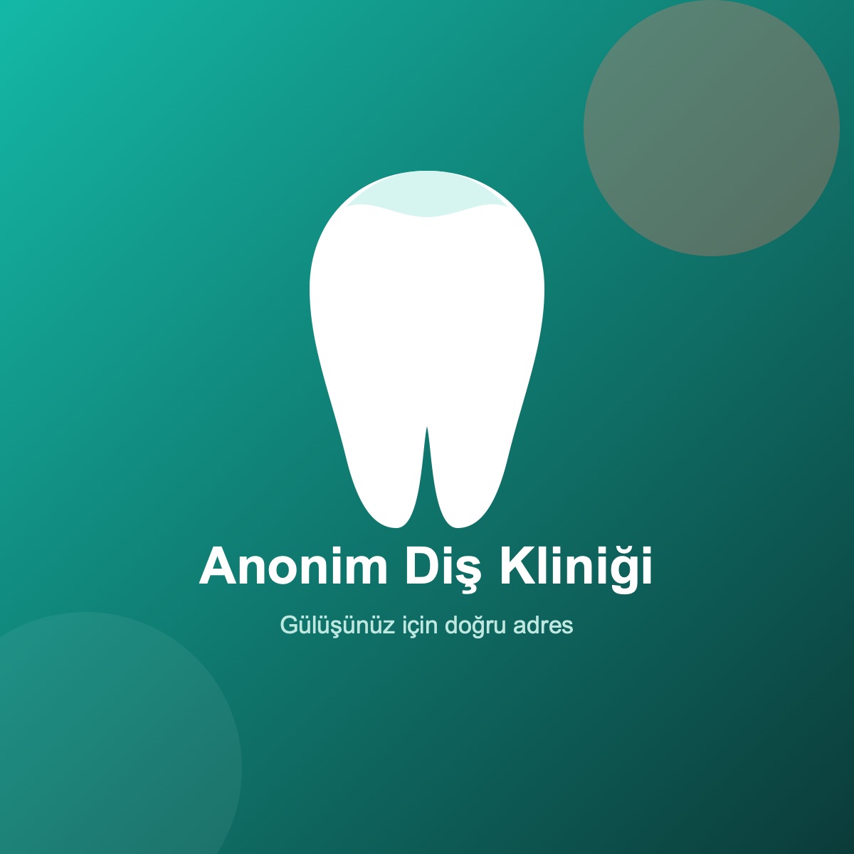 Anonim Diş Kliniği anasayfa görseli